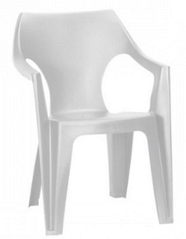 Стул пластиковый Dante Lowback WHITE белый, KETER