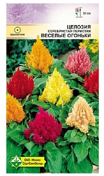 Целозия перистая Веселые огоньки смесь 0.2г МинскСортСемОвощ