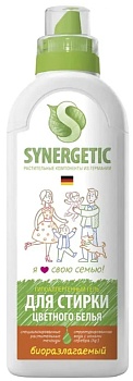 Гель для стирки цветного белья SYNERGETIC биоразлагаемый концентрированный 0,75 л Гель для стирки цветного белья SYNERGETIC биоразлагаемый концентрированный 0,75 л