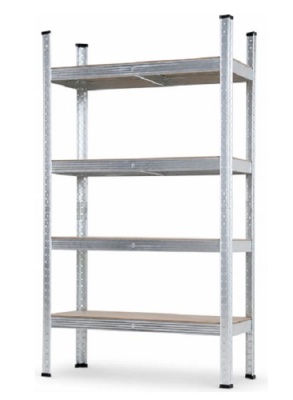 Стеллаж металлический 150x75x30см, 4 полки SKIPER SM-1504