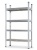 Стеллаж металлический 150x75x30см, 4 полки SKIPER SM-1504