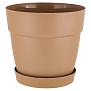 Горшок для цветов 4,0 л молочный шоколад Villa de Fiori InGreen IG660210047