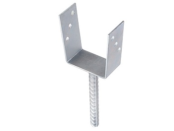 Основание столба анкерное тип U 80х325х120 мм, STARFIX