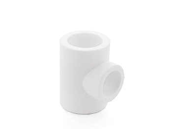 Тройник полипропиленовый, 63 мм, белый, РосТурПласт