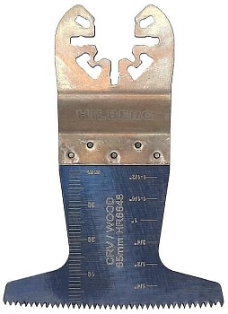 Полотно пильное погружное по древесине Cr-V 65х40х18TPI, Hilberg