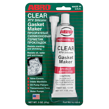 Герметик прокладок (прозрачный), 85 г ABRO 13-AB