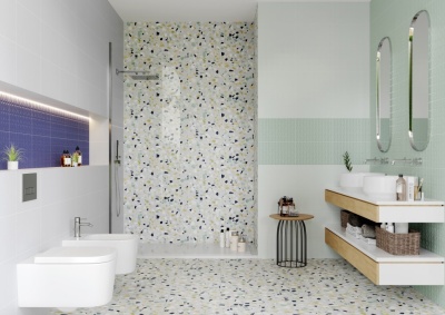 Плитка для полов (керамогранит) Конфетти микс 400х400мм КГ 01 Unitile LIFE