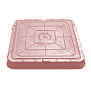 Люк полимерно-композитный квадратный, 665x665x60 коричневый