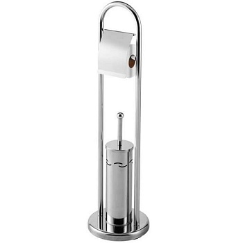 Ершик для унитаза с держателем для туалетной бумаги Bisk 02477