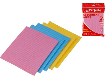 Салфетки хозяйственные Super Absorbent целлюлоза Perfecto Linea 5 шт
