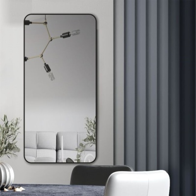 Зеркало 50х100 см черный Алмаз-Люкс Д-024