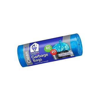 Мешки для мусора синие 60 л 20 шт Lomberta