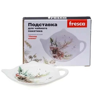 Подставка для чайного пакетика Лесная сказка керамика 12.8х8.4 см FRESCA BB102192
