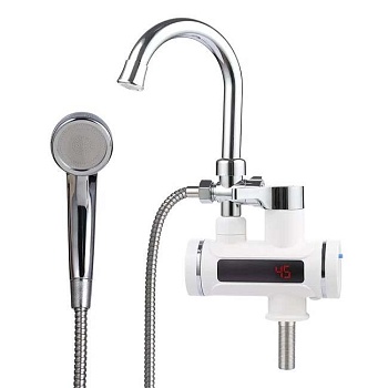 Кран-водонагреватель проточный Unipump BEF-001-03 (дисплей, душевая лейка)