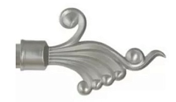 Наконечник Верди 25 мм, матовый хром, 2  шт