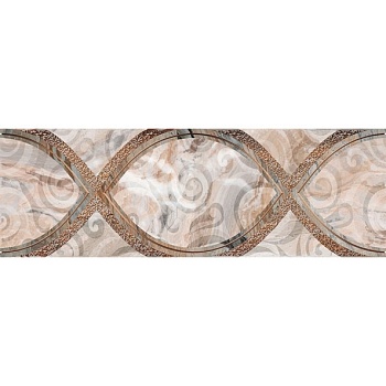 Декор керамический Лигурия коричневый 200x600x9мм Нефрит-Керамика