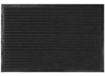 Коврик придверный Double stripe doormat, черный, 40x60 см