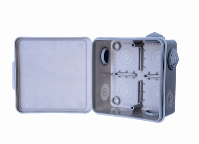 Коробка распаячная КР 100x100x50 мм 8 входов (гермовводы) Uplast