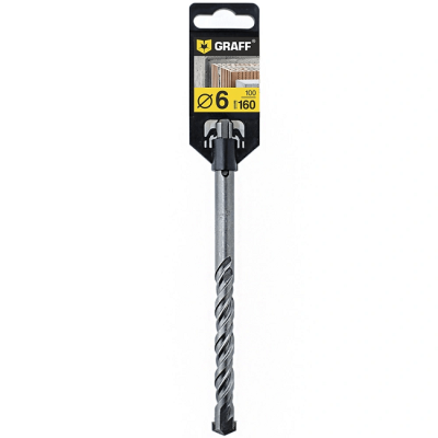 Сверло (бур) SDS+ 6х100х160мм, GRAFF