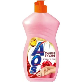 Средство для мытья посуды Масло розы 450 г AOS 9521030051