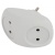 Разветвитель на 2 розетки без заземления 10А, белый, ЭРА SPx-2-W