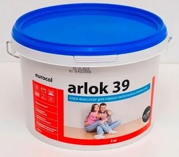 Клей-фиксатор для гибких напольных покрытий 3кг Arlok 39