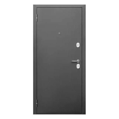 Дверь входная металлическая МС-1 860 L Guard антик серебро/белый матовый