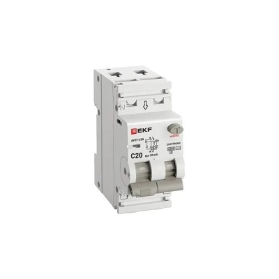 Дифференциальный автомат PROXIMA АВДТ-63N 30мА 1P+N тип AС EKF D63N26E20C30