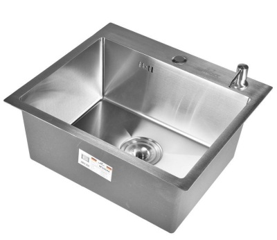 Мойка кухонная W35044+W02+WW405A с сифоном и дозатором Wisent