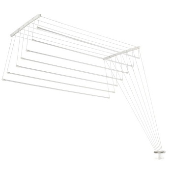Сушилка потолочная стальная 2.5 м белая PERFECTO LINEA