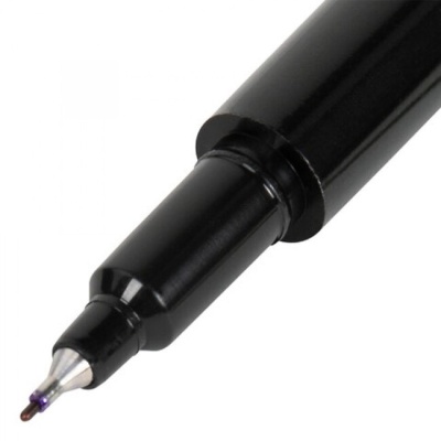 Маркер перманентный двухсторонний Brauberg Dual Tip черный 1/0.7мм