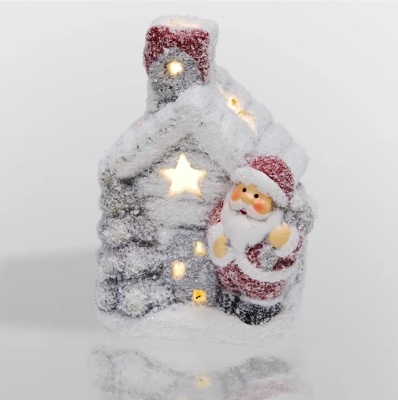 Керамическая фигурка "Домик" 8x7x11 см 2xLR44 NEON-NIGHT