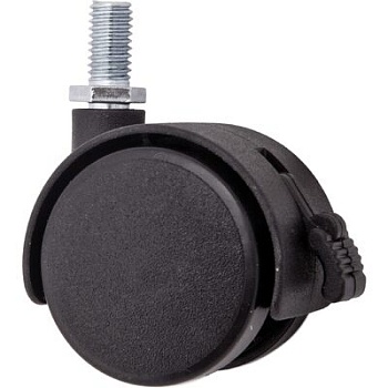 Колесо d40мм под винт М8 со стопором, AKS 39958