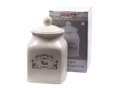 Банка для сыпучих продуктов керамическая 