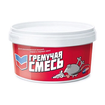 Отрава-приманка для уничтожения грызунов Гремучая смесь 500гр Отрава-приманка для уничтожения грызунов Гремучая смесь 500гр