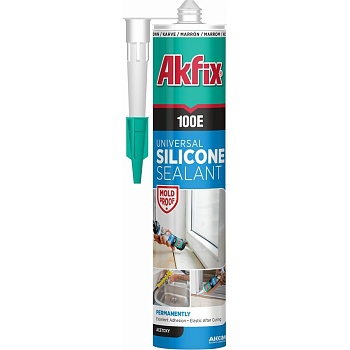 Силикон универсальный Akfix 100E 280 мл. Черный SA043