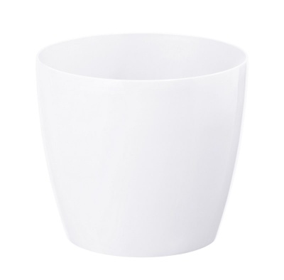 Кашпо для цветов пластмассовое белое 26,5x30 см Magnolia LA206-05 Lamela