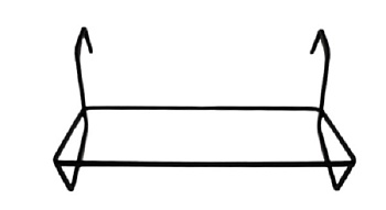 Держатель для балконных ящиков №2 445×210×157мм, ширина захвата 69-83мм, 00244