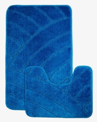 Комплект ковриков для ванной 50х40см, 50х80, синий, BANYOLIN MEDIUM