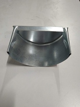 Заглушка желоба из оцинкованной стали 0.5 круглого сечения d120 Жесть