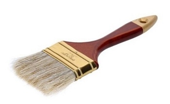 Кисть плоская английская, ПРОФИ натуральный ворс, 63 мм (2.5