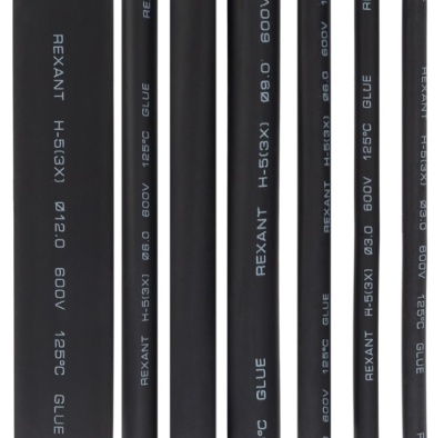 Набор термоусадочных трубок №7, 3:1, 7 шт 29-0107 Rexant