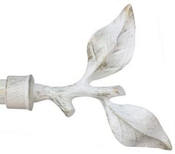 Наконечник Квист 19 мм, белое золото, 2 шт