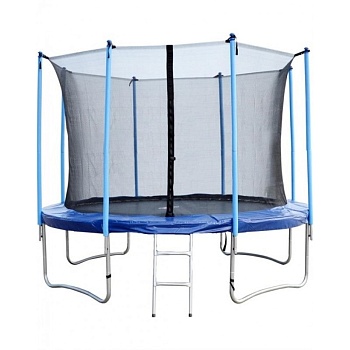 Батут со внутренней сеткой безопасности и лестницей 12472S2NL