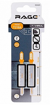 Пилки для лобзика по металлу T218A (2 шт.), Vira Rage 552029