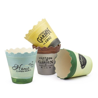 Горшок для цветов 14x14 см 4 вида OE-3040 Market Union