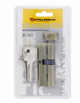 Цилиндровый механизм ZN 80 (35x45) C BK AB Palladium