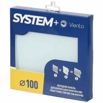 Панель лицевая вентиляционная SYSTEM+ Sfera 10х10 см хром Viento SF 100