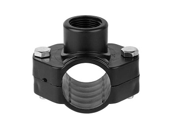 Хомут-врезка для ПЭ-труб 40x3/4