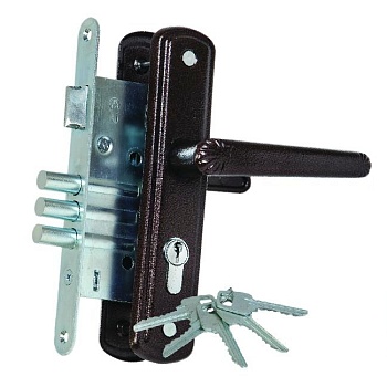 Замок врезной антик медь ВолМет ЗВ4-Б-1К-29-02/1.2